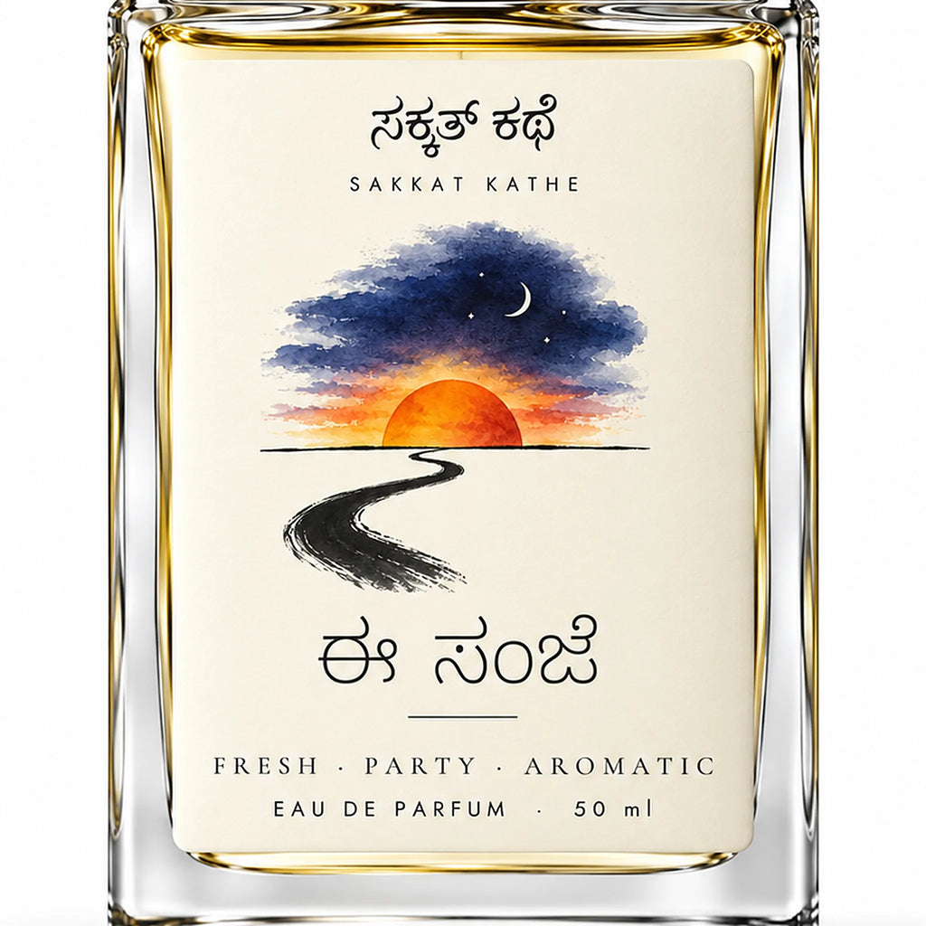 Sakkat Kathe Ee Sanje label close-up